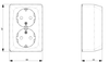 Surface-type Wall Socket Outlet for Fixed Installation ACJN2011PQV5