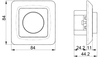 Flush-type dimmer for fixed installation ETM321PV2
