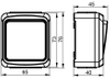 Surface splash proof wall rocker switch for fixed installation, screwless terminal