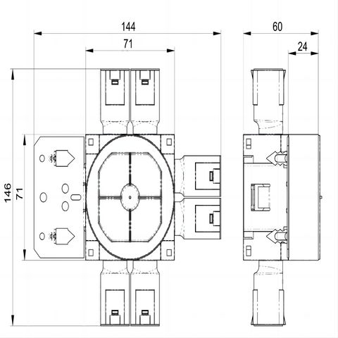 EC002601 - Box/housing for built-in mounting in the wall/ceiling ETM337S