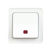 Flush-type wall rocker switches for fixed installation, with indication lamp screwless terminal ETM201XQL
