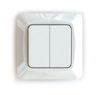 Flush-type wall rocker switches for fixed installation, screwless terminal ETM204PQ
