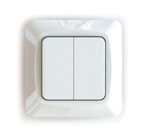 Flush-type wall rocker switches for fixed installation, screwless terminal ETM204PQ