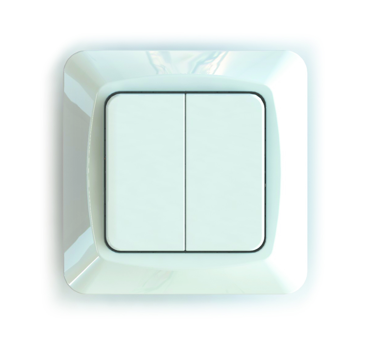 Flush-type wall rocker switches for fixed installation, screwless terminal ETM204PQ