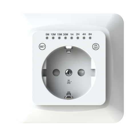  Fixed socket with electronic time switch ETM207PT