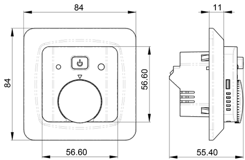 Room Thermostat without display