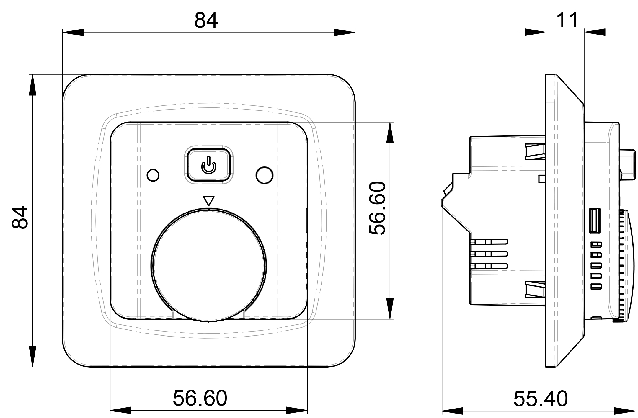 Room Thermostat without display