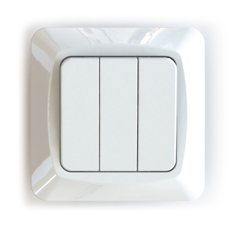 Flush-type wall rocker switches for fixed installation, screwless terminal ETM353PQ