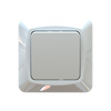 Flush-type wall rocker switches for fixed installation, screwless terminal ETM201PQ