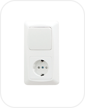 Wall switch and socket