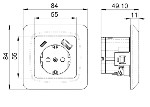 SO with USB ports A+C